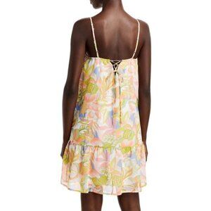 Aqua‎ Coral Floral Print Dress M